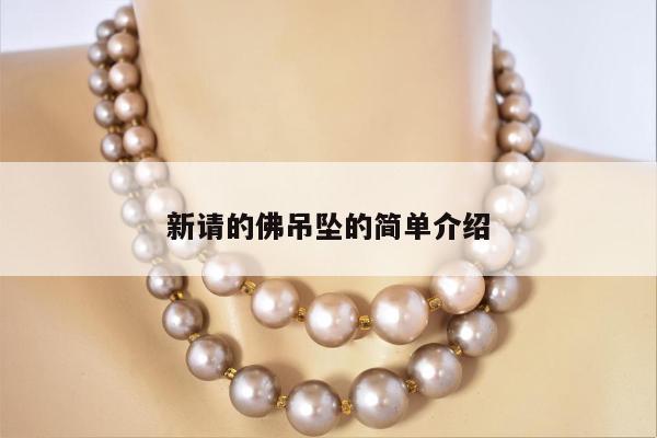 新请的佛吊坠的简单介绍