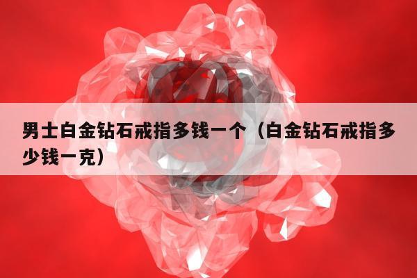 男士白金钻石戒指多钱一个（白金钻石戒指多少钱一克）