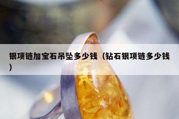 银项链加宝石吊坠多少钱（钻石银项链多少钱）
