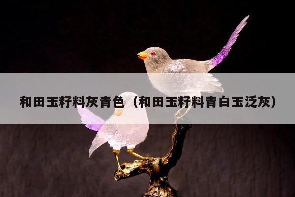 和田玉籽料灰青色（和田玉籽料青白玉泛灰）