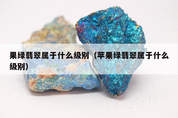 果绿翡翠属于什么级别（苹果绿翡翠属于什么级别）