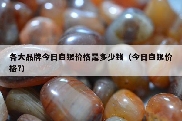 各大品牌今日白银价格是多少钱（今日白银价格?）