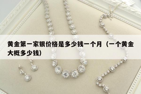 黄金第一家银价格是多少钱一个月（一个黄金大概多少钱）