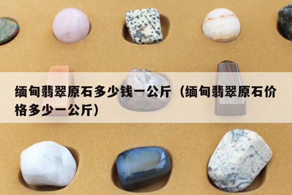 缅甸翡翠原石多少钱一公斤（缅甸翡翠原石价格多少一公斤）