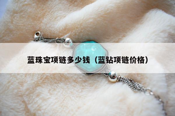 蓝珠宝项链多少钱（蓝钻项链价格）