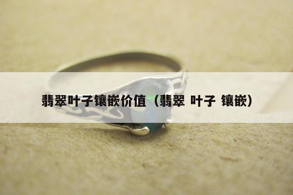 翡翠叶子镶嵌价值（翡翠 叶子 镶嵌）