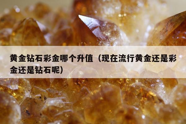 黄金钻石彩金哪个升值（现在流行黄金还是彩金还是钻石呢）