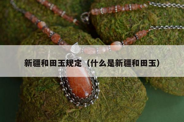 新疆和田玉规定（什么是新疆和田玉）
