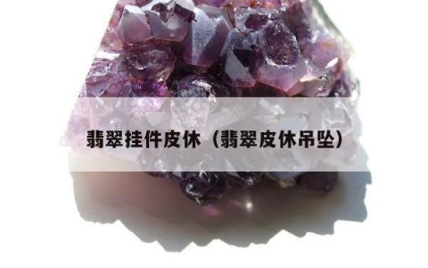 翡翠挂件皮休（翡翠皮休吊坠）