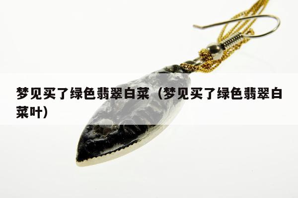 梦见买了绿色翡翠白菜（梦见买了绿色翡翠白菜叶）