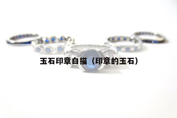 玉石印章白描（印章的玉石）