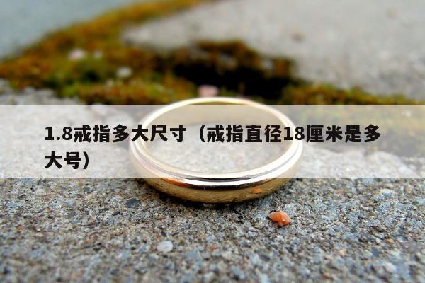 .8戒指多大尺寸（戒指直径18厘米是多大号）"