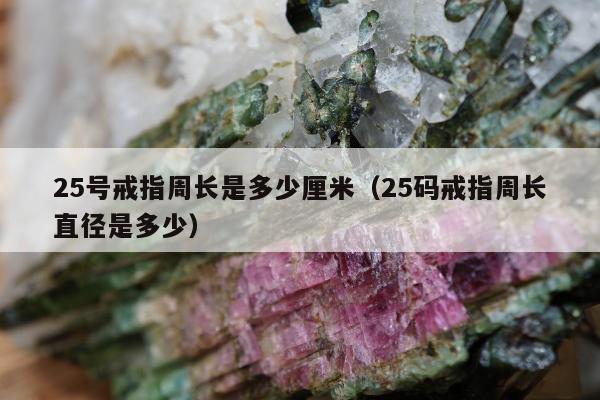 5号戒指周长是多少厘米（25码戒指周长直径是多少）"