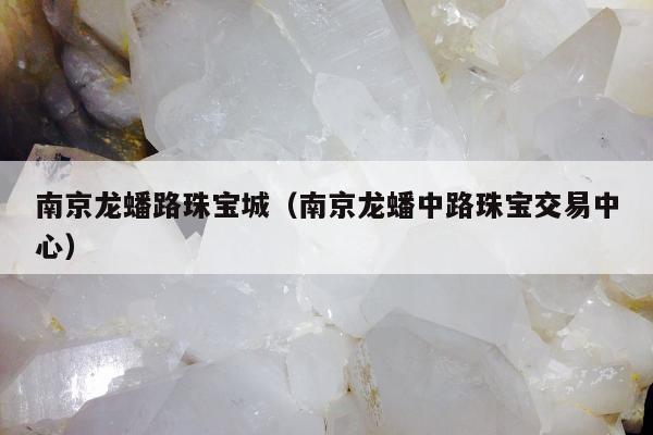 南京龙蟠路珠宝城（南京龙蟠中路珠宝交易中心）