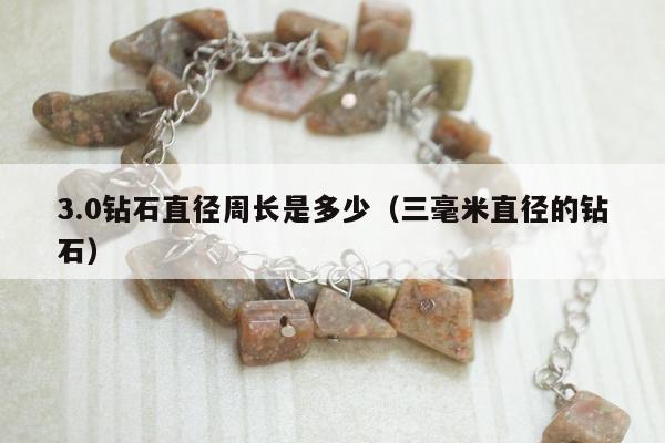 .0钻石直径周长是多少（三毫米直径的钻石）"