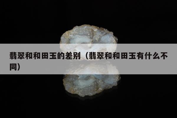 翡翠和和田玉的差别（翡翠和和田玉有什么不同）