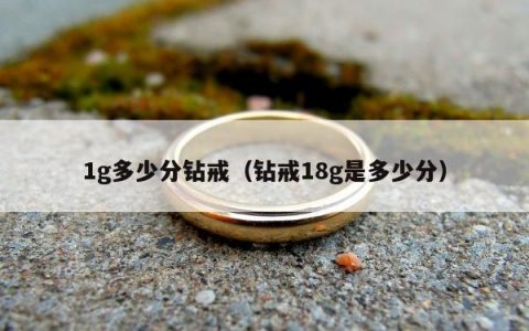 1g多少分钻戒（钻戒18g是多少分）