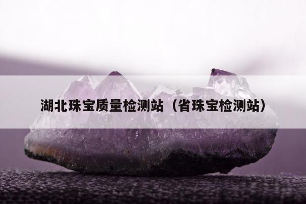 湖北珠宝质量检测站（省珠宝检测站）