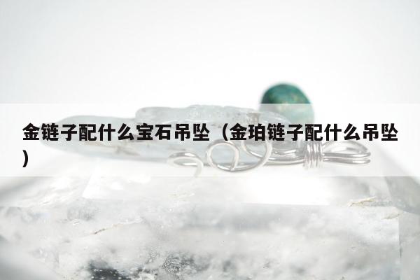 金链子配什么宝石吊坠（金珀链子配什么吊坠）