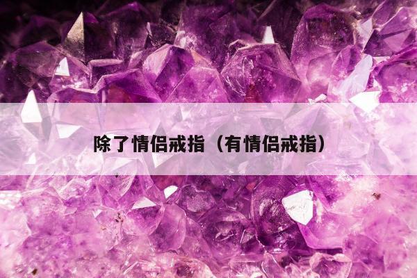 除了情侣戒指（有情侣戒指）