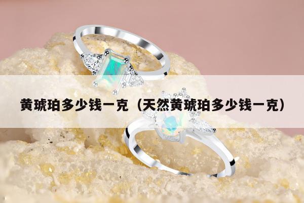 黄琥珀多少钱一克（天然黄琥珀多少钱一克）