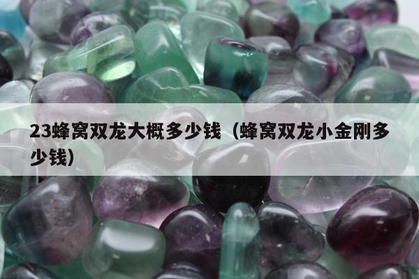 3蜂窝双龙大概多少钱（蜂窝双龙小金刚多少钱）"