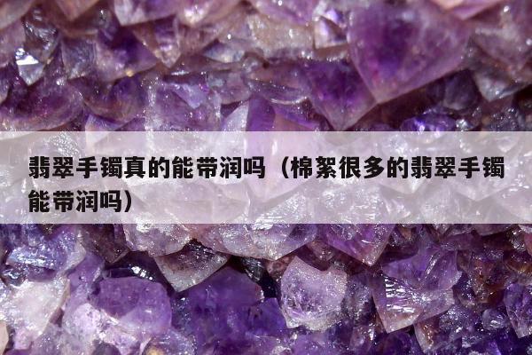 翡翠手镯真的能带润吗（棉絮很多的翡翠手镯能带润吗）