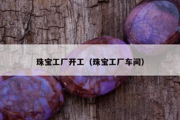 珠宝工厂开工（珠宝工厂车间）