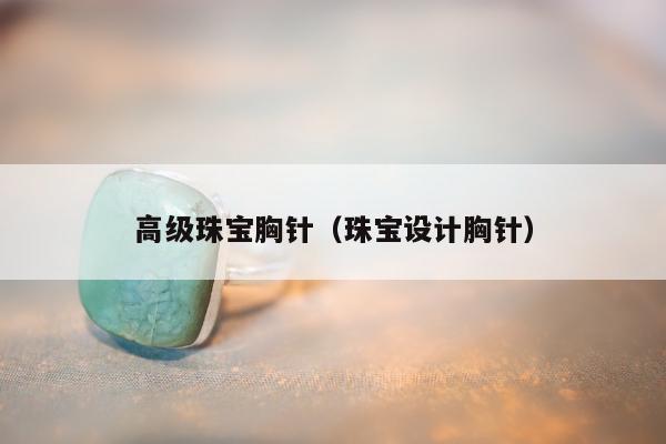 高级珠宝胸针（珠宝设计胸针）