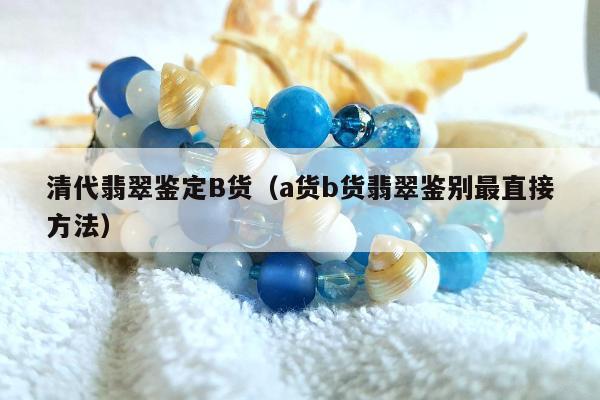 清代翡翠鉴定B货（a货b货翡翠鉴别最直接方法）