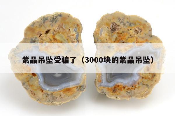 紫晶吊坠受骗了（3000块的紫晶吊坠）