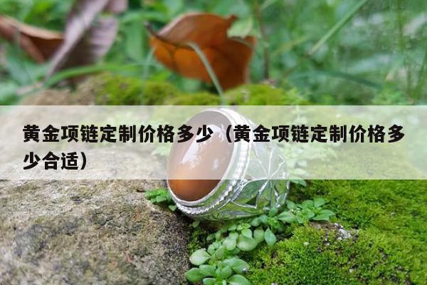 黄金项链定制价格多少（黄金项链定制价格多少合适）