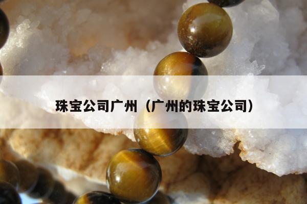 珠宝公司广州（广州的珠宝公司）