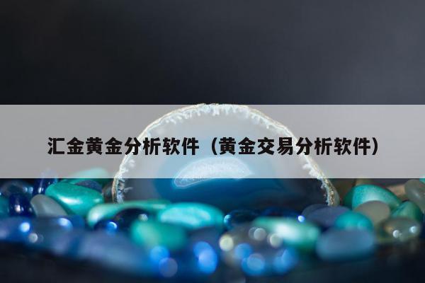 汇金黄金分析软件（黄金交易分析软件）