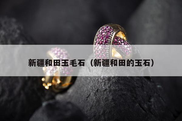 新疆和田玉毛石（新疆和田的玉石）