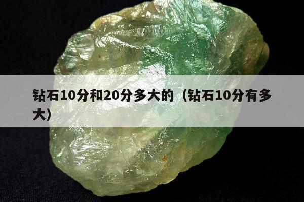 钻石10分和20分多大的（钻石10分有多大）