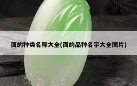 面的种类名称大全(面的品种名字大全图片)
