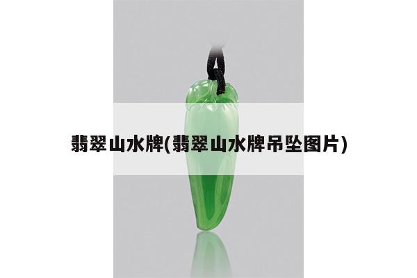 翡翠山水牌(翡翠山水牌吊坠图片)
