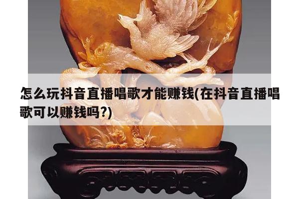 怎么玩抖音直播唱歌才能赚钱(在抖音直播唱歌可以赚钱吗?)