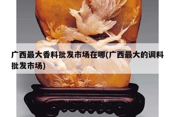 广西最大香料批发市场在哪(广西最大的调料批发市场)