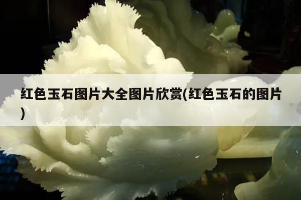 红色玉石图片大全图片欣赏(红色玉石的图片)