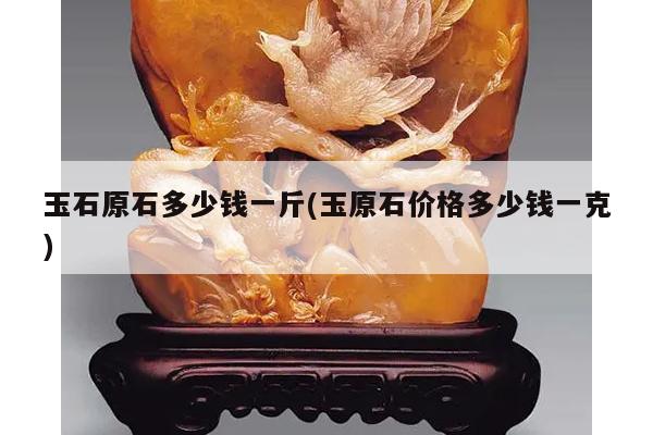 玉石原石多少钱一斤(玉原石价格多少钱一克)