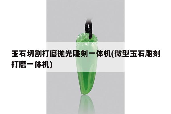 玉石切割打磨抛光雕刻一体机(微型玉石雕刻打磨一体机)