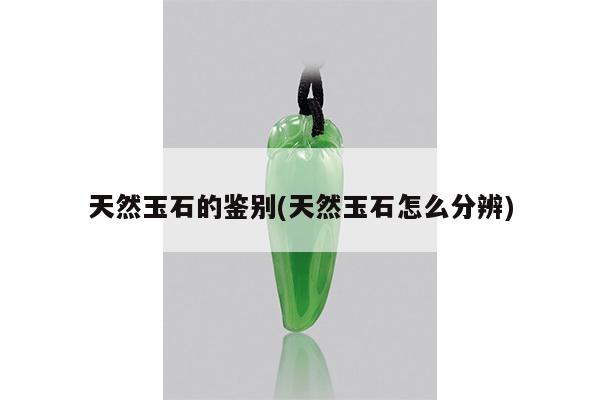 天然玉石的鉴别(天然玉石怎么分辨)