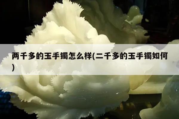两千多的玉手镯怎么样(二千多的玉手镯如何)