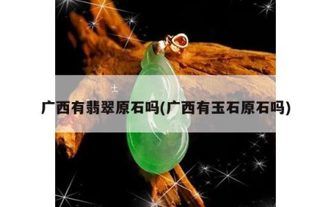 广西有翡翠原石吗(广西有玉石原石吗)