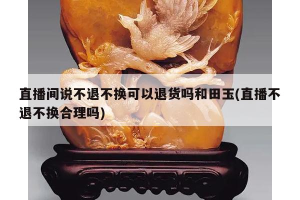 直播间说不退不换可以退货吗和田玉(直播不退不换合理吗)