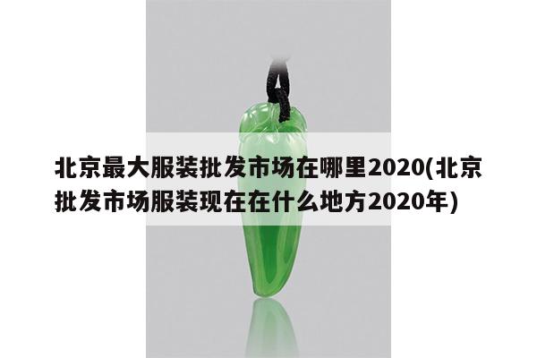 北京最大服装批发市场在哪里2020(北京批发市场服装现在在什么地方2020年)