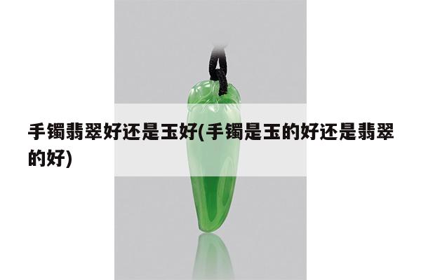 手镯翡翠好还是玉好(手镯是玉的好还是翡翠的好)