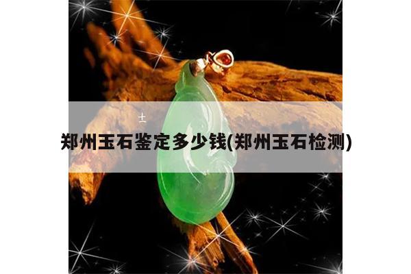 郑州玉石鉴定多少钱(郑州玉石检测)